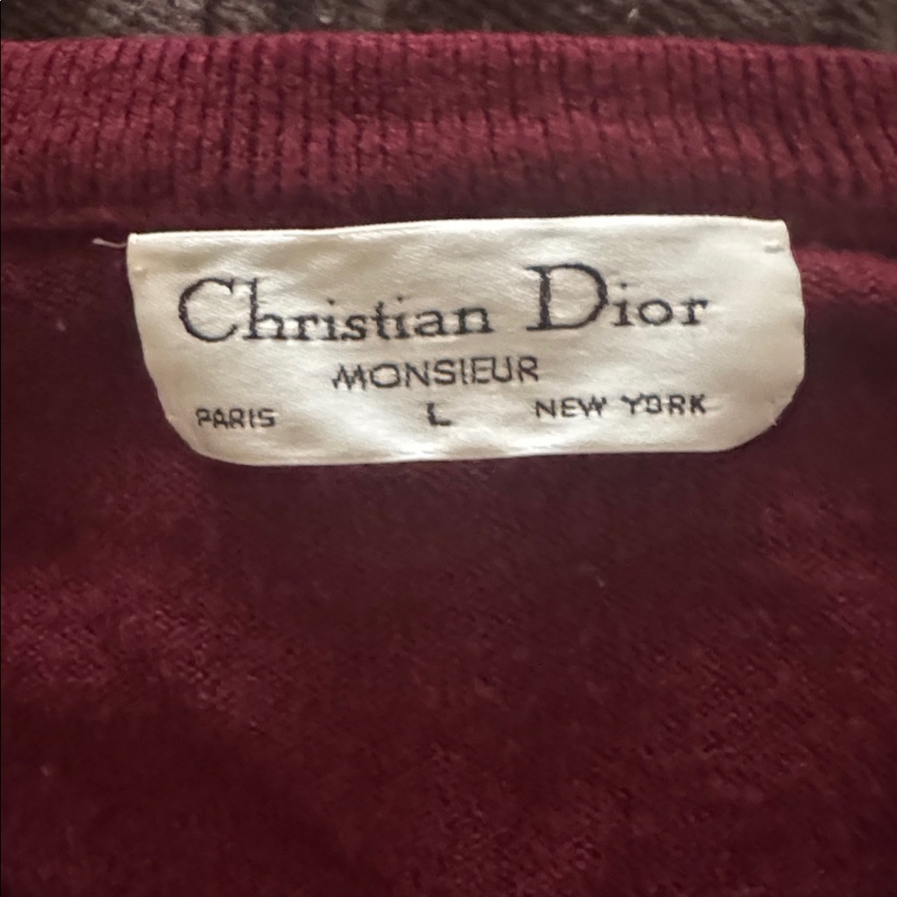 DIOR Vintage V-neck Sweater - Picture 2 of 5
